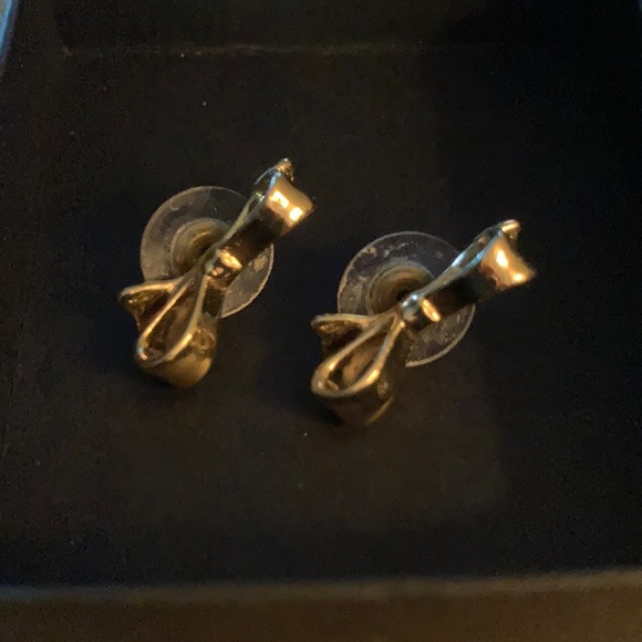 Kate Spade ♠️ Gold Bow Earrings. - Picture 7 of 9